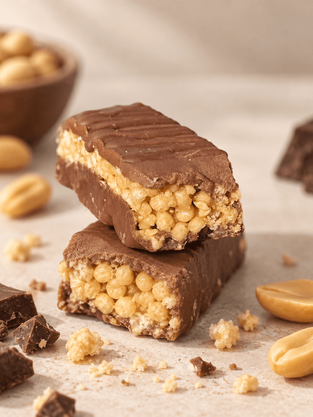 Barre protéinée croustillante – Arôme Choco Peanuts