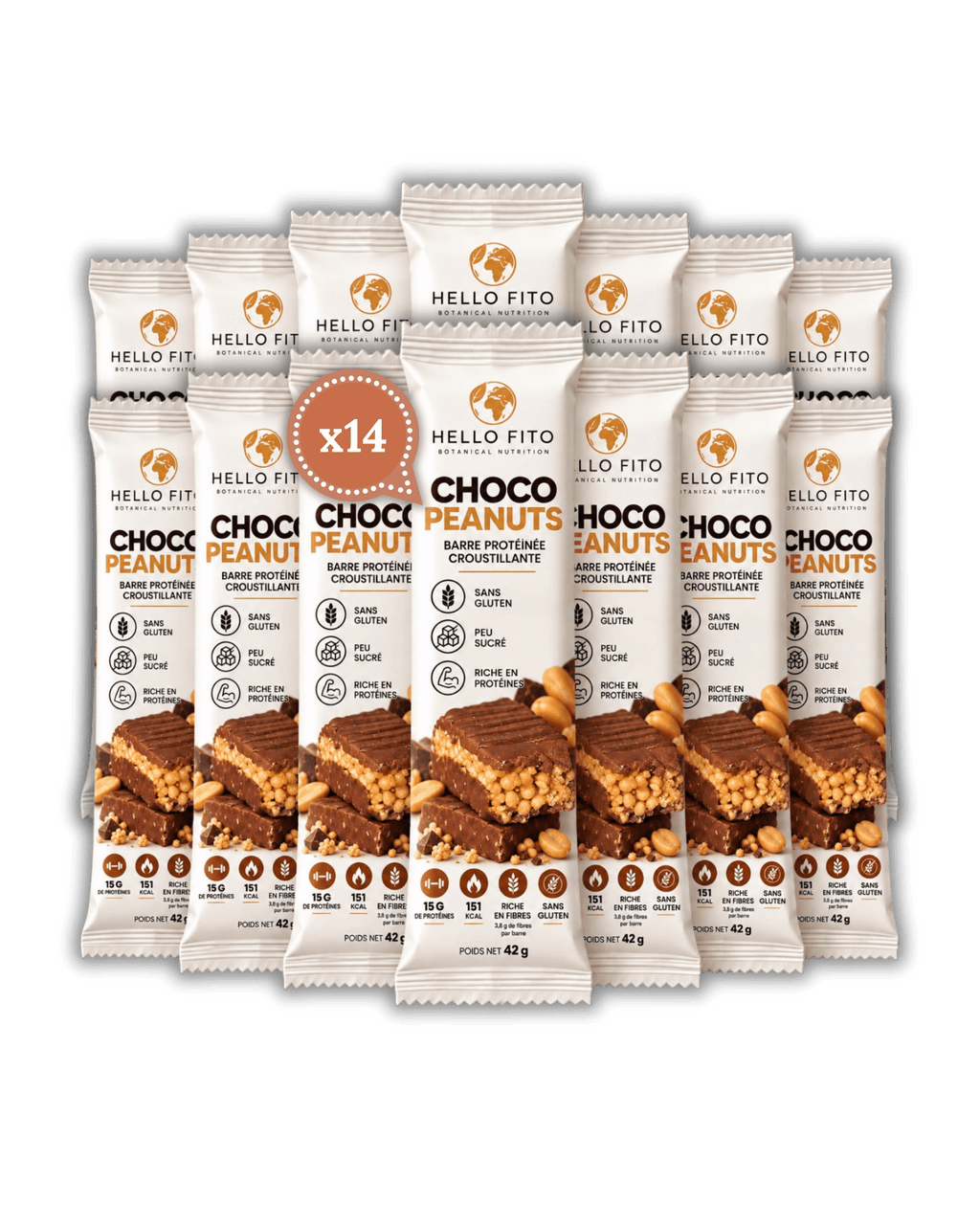 Barre protéinée croustillante – Arôme Choco Peanuts