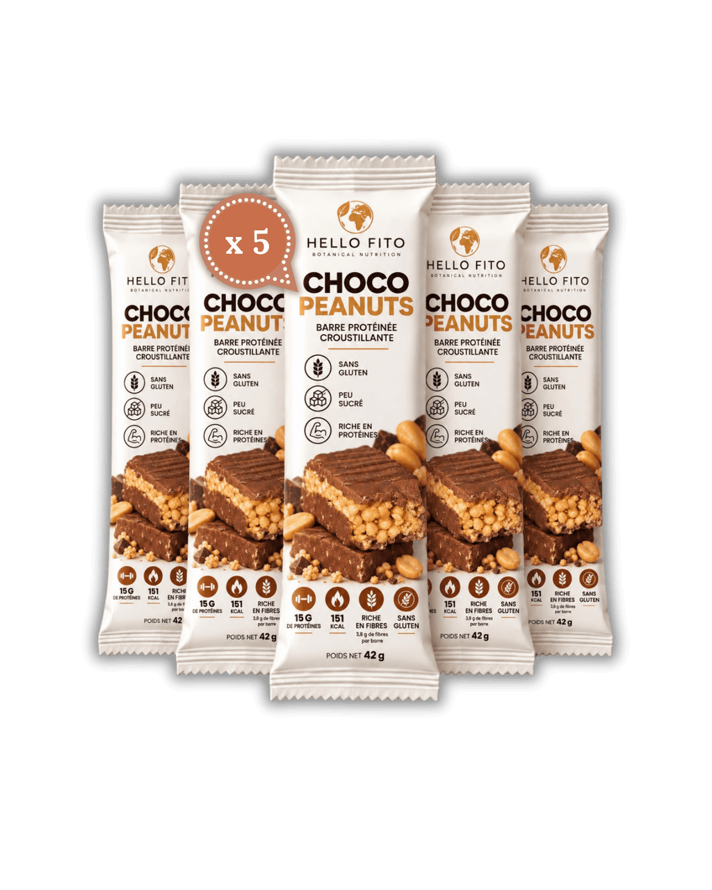 Barre protéinée croustillante – Arôme Choco Peanuts