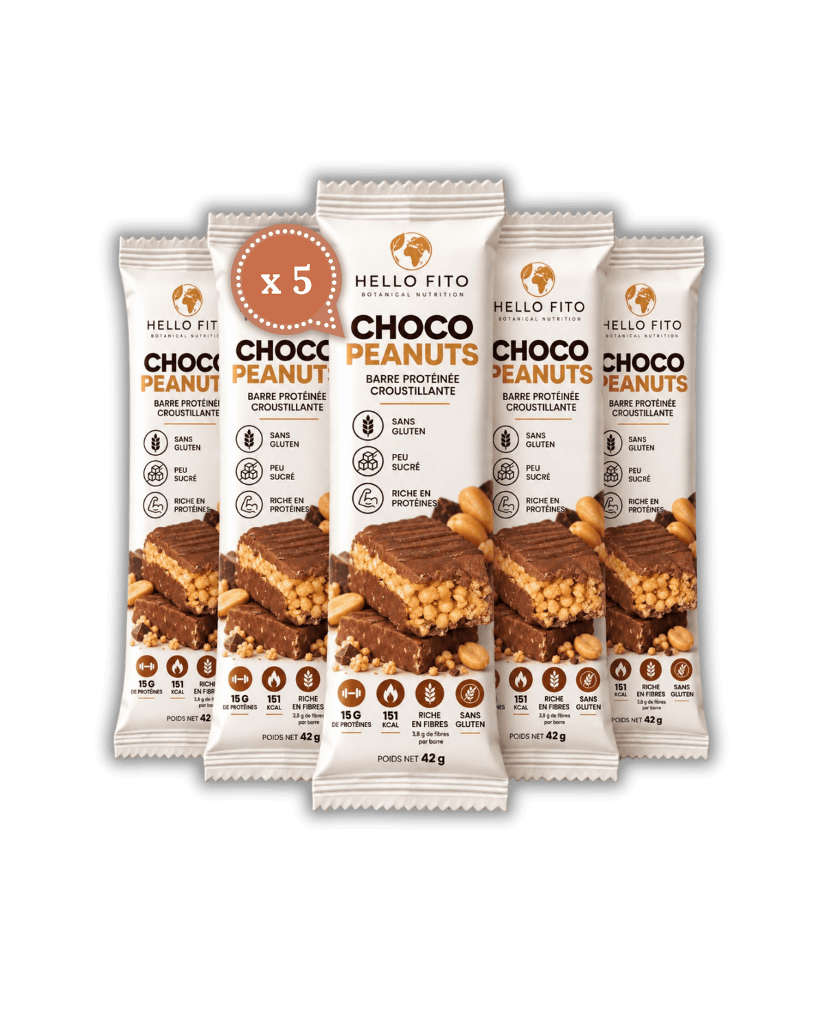 Barre protéinée croustillante – Arôme Choco Peanuts