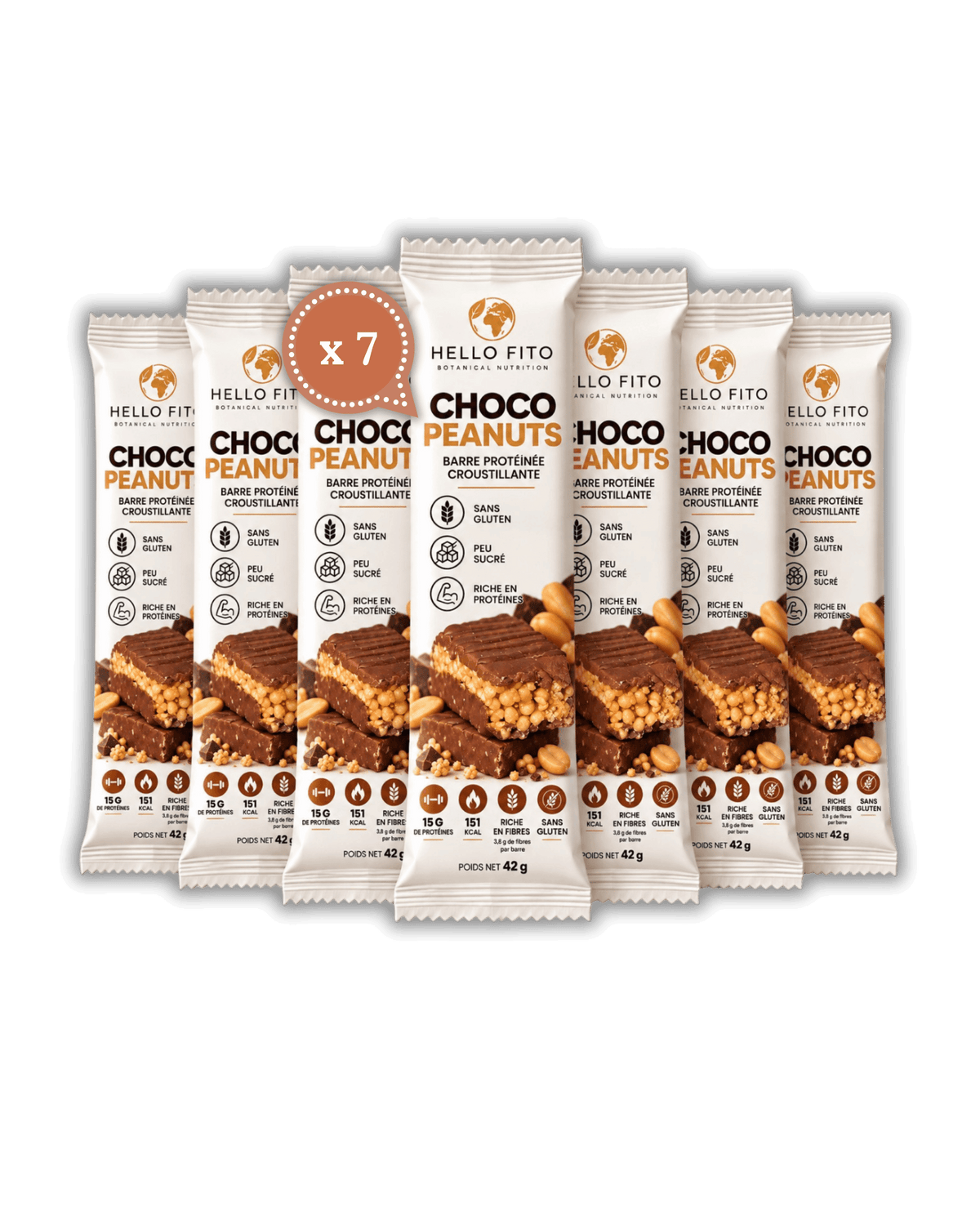 Barre protéinée croustillante – Arôme Choco Peanuts