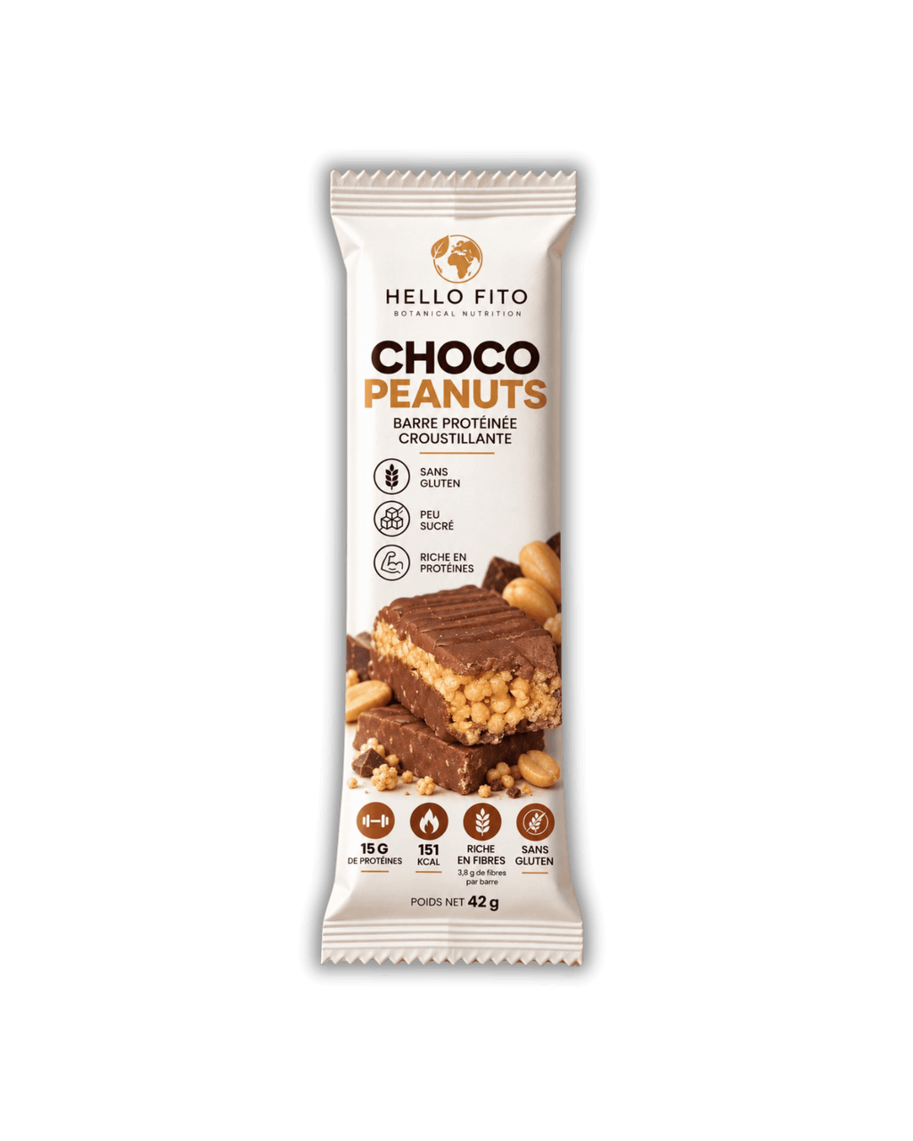 Barre protéinée croustillante – Arôme Choco Peanuts