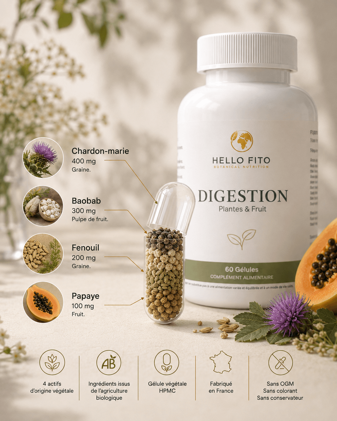 DIGESTION - Plantes & Fruit