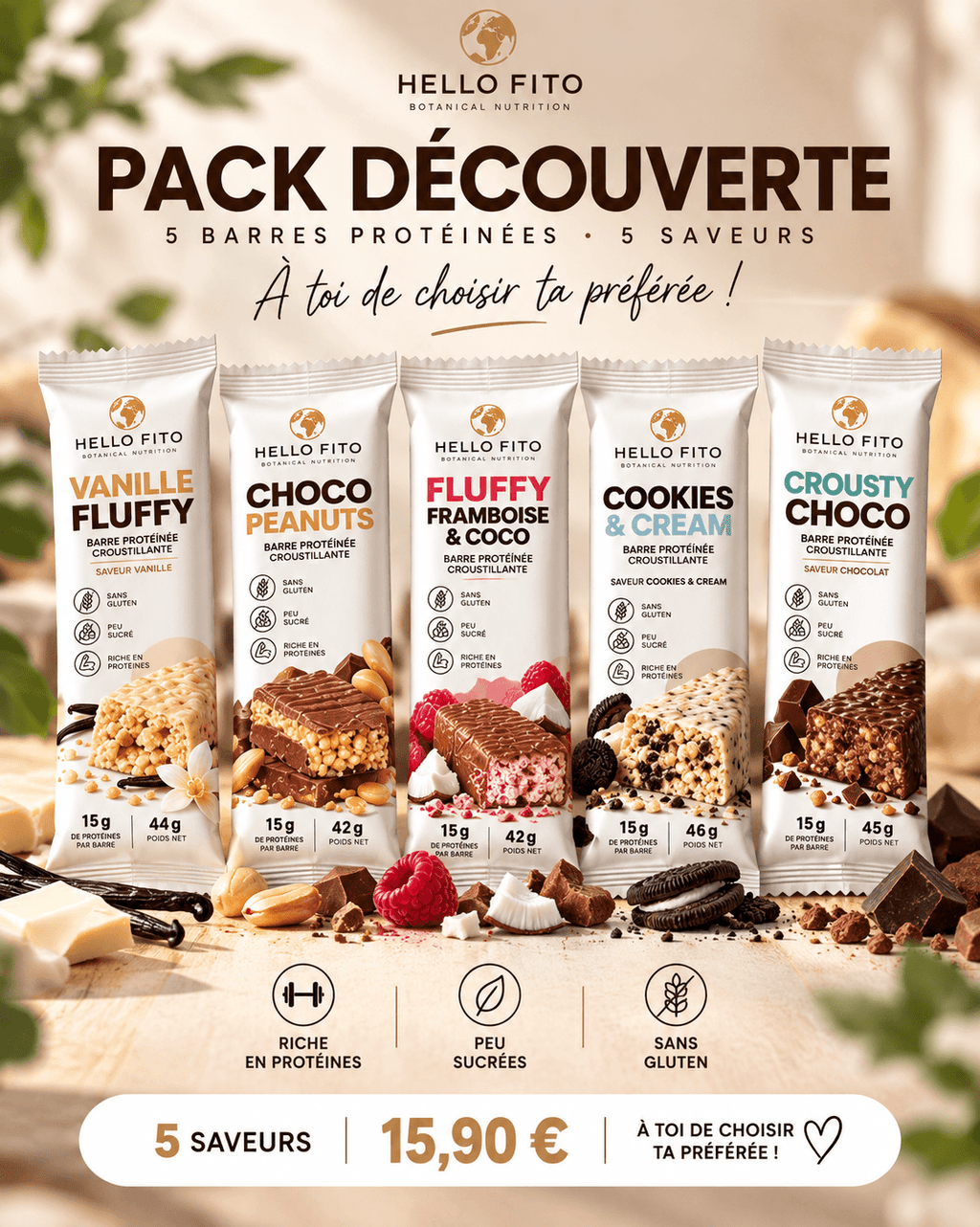 PACK DÉCOUVERTE — LES 5 SAVEURS